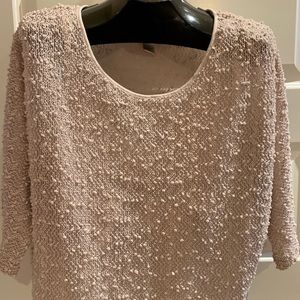 Size Medium Knit Top. Touch of sparkle . Pretty!!